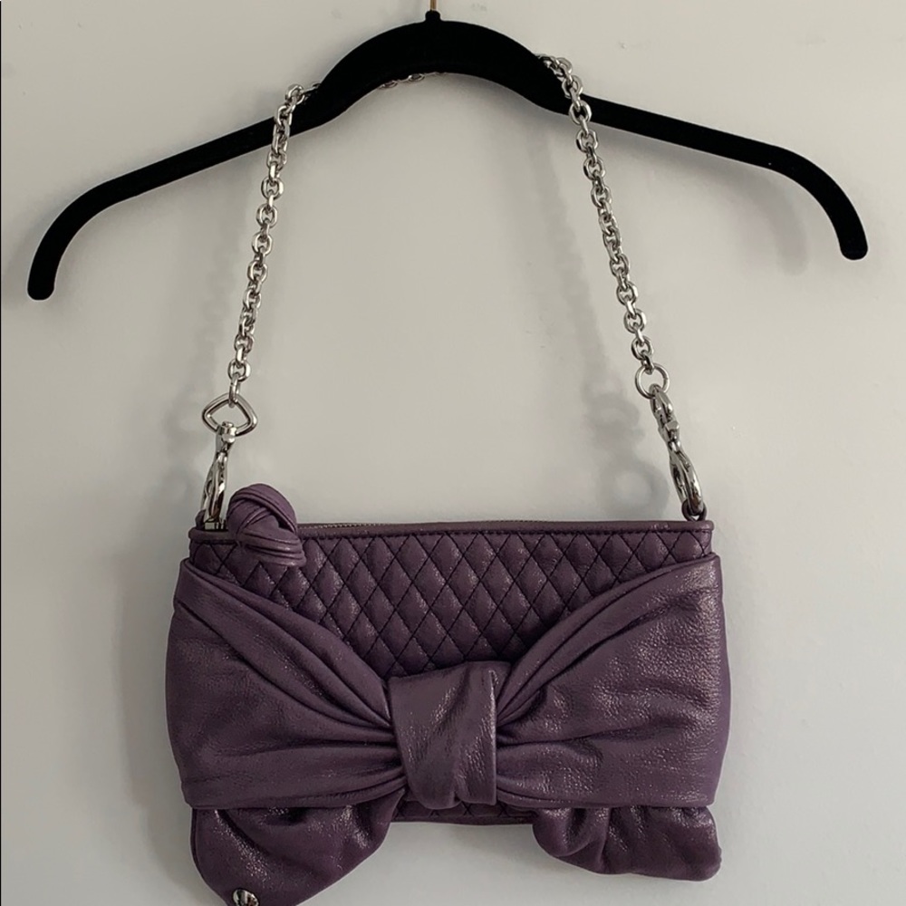 Juicy Couture Purple Bow Chain Purse NWOT